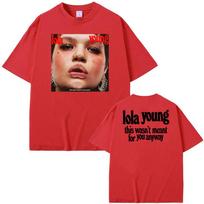LOLA YOUNG new Hip Hop Rapper T Shirt Street Hip-hopRapper Short Sleeve O-neck Tees Top Summer Cotton Tshirt Sudaderas Soft Tees S