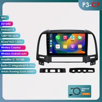 Hizpo 2DIN Android automobilio radijas Hyundai Santa Fe 2 2006 - 2012 m. Automobilio radijas Multimedia Vaizdo grotuvas GPS Navigacija Pagrindinis įrenginys Išmanusis Carplay Auto 4G RDS P3CP 4Core 2G 64G