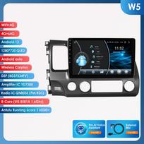 Ossuret  Autoradio 2Din Android 13 Car Radio for Honda Civic 2006 - 2011 Multimedia Video Player GPS Navigation RDS 4G Carplay Head Unit  Bluetooth FM W5 8Core 4G 64G AI
