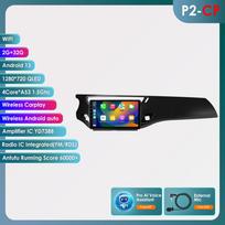 Ossuret 9'' 8 branduolių 2din Android automobilio radijas Citroen C3 DS3 2010-2016 m. Automobilio radijas Multimedia Vaizdo grotuvas GPS Navigacija Pagrindinis įrenginys Išmanusis RDS Carplay 4G P2CP  B 4Core 2G 32G AI
