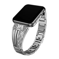 Fan-Shaped Metal Strap for Apple Watch - Fashion Alloy Chain Compatible with Samsung and Huawei 38/40/41/42mm juoda