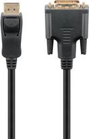 Goobay DisplayPort/DVI-D Adapter Cable 1.2, gold-plated, 1 m