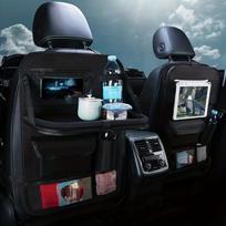 Automobilinis sėdynės organizatorius su stalu, Juoda