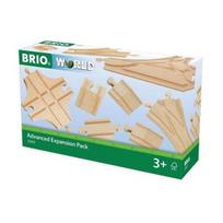 BRIO World - 33307 - Evolution Avance 11 Rails Box - Medinės traukinių grandinės priedas - Bėgių asortimentas - nuo 3