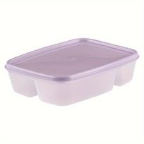 Plastikinė pietų dėžutė su dangčiu, Šviesiai violetinė