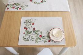 Textile Idea stalo servetėlė Žemuogės, 4 vnt.