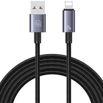 USAMS USB-DO ŽAIBO LAIDAS 2.4A IPHONE XS MAX 11 12 1.2M GREITAS