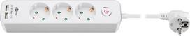 Goobay 41264 3-Way Power Strip with Switch and USB | Sockets quantity 3