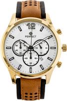 Vyriškas laikrodis Perfect CH01L - chronograf, auksinis