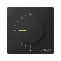 Engo ESIMPLE termostatas su ratuku 230V šildymui/šaldymui juodas, Juoda