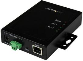 Priedėlių serveris - STARTECH - 2 RS232 serijos prievadai - Metalinis - Montuojamas - Greitasis Ethernet
