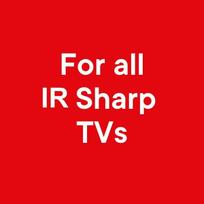 Išmaniojo (Smart TV) ir televizoriaus priedas ONE FOR ALL URC1921 Remote Control for any Sharp TV - Black