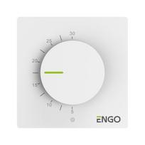 Engo ESIMPLE termostatas su ratuku 230V šildymui/šaldymui baltas, Balta
