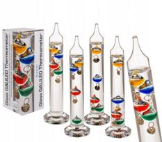 Stiklinis Galileo termometras (18 cm)