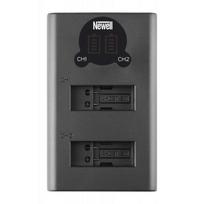 Akumuliatorius Dviejų kanalų įkroviklio rinkinys ir dvi SPJB1B baterijos Newell DL-USB-C, skirtos GoPro Hero 8