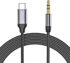 TECH-PROTECT USB-C į AUX mini lizdą, 3,5 mm laidas planšetiniams kompiuteriams, ausinėms, 100 cm