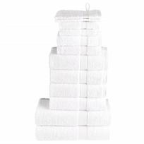 vidaXL Rankšluosčių rinkinys SOLUND, 12vnt., balti, 600g/m²