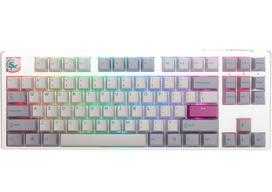 Ducky One 3 Mist Grey TKL Gaming Keyboard, RGB LED - MX-Speed-Silver (US)