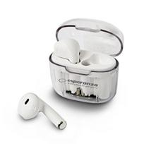 Laisvų rankų įranga Esperanza EH237W Bluetooth In-Ear Headphone TWS White
