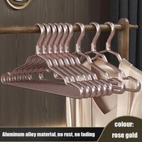 Metalinių drabužių pakabų rinkinys,  Rose Golden*5 vnt