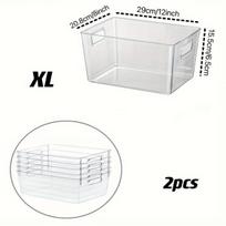 Plastikinės šaldytuvo laikymo dėžės, XL
