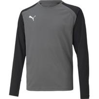Puma Team Pacer vaikiški vartininko marškinėliai ilgomis rankovėmis – pilka/juoda/balta – 14 m.