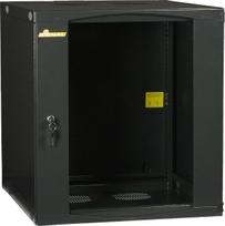 Delta Wall Mount Rack Cabinet 12U 19" 540x600 mm Two-Section Glass Door Dark Graphite R19-12U-600-2S