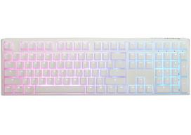 Ducky One 3 Aura White Gaming keyboard, RGB LED - MX-Speed-Silver