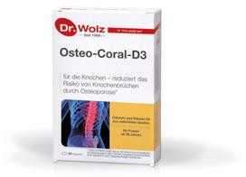 Dr. Wolz Osteo-Coral-D3 Koralų kalcio ir vitaminų kompleksas, 60 kapsulių