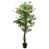 Dirbtinis fikusas, žalios spalvos, 150cm, 756 lapai
