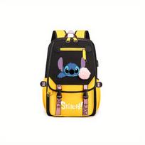 Stitch personažo poliesterio kuprinė,  Geltona