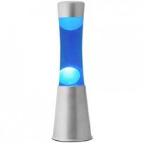 iTotal - Lava Lamp 40 cm - Silver Base, Blue Liquid and White Wax (XL1791)