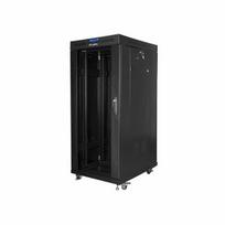 Biuro programa Spinta Raktas 19" - LANBERG - 37U - 800x1000 mm - Juoda - Stiklinės durys su LCD
