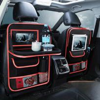 Automobilio sėdynės organizatorius su planšetės laikikliu, Raudona