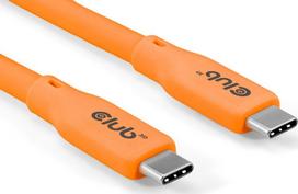 Club3D Lifestyle USB-C Kabel PD 240W 20Gbps 2m orangeSt/St retail