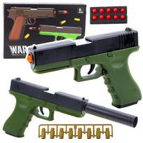 Žaislinis pistoletas WARFARE su putplasčio šoviniais, žalias