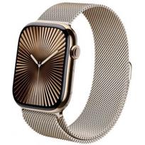 Crong Milano plieninis Apple Watch 44/ 45/ 46/ 49mm, šampano spalvos