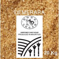 Nerafinuotas cukranendrių rudas cukrus DEMERARA iš Mauricijaus  „DODO SUGAR” – 20 kg ***Tik 2.10 €/kg*** + Nemokamas pristatymas į Itella paštomatą Lietuvoje !!!