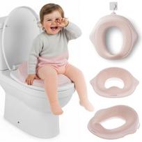 Vaikiškas neslystantis tualeto dangtis baltas pilkas Sun Baby