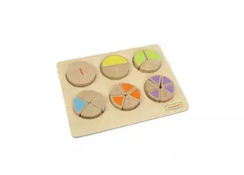 MASTERKIDZ Medinė matematinė dėlionė "Fractions