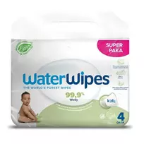 VANDENINĖS VAIKAMS skirtos drėgnos servetėlės vaikams 4x60vnt.