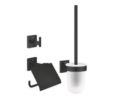 GROHE 411232430 - ESSENTIALS 3 viename tualeto priedų rinkinys, juodas