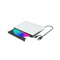 Gembird External USB DVD Drive, Black/White