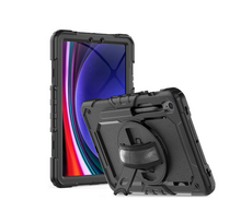 Tech-Protect Solid360 dėklas Samsung Galaxy Tab S9 FE 10.9" X510 / X516B - Juodas