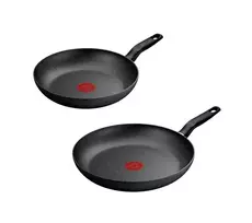 Keptuvių rinkinys TEFAL DARK ESSENTIAL, tinka indukcinei viryklei, 24/28 cm, 2 vnt.