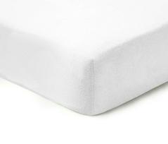 Frotinė paklodė su guma NOSTRA, baltos sp., 200x200+28cm, 80% medv., 20% poliesterio