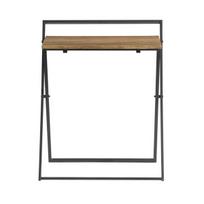 Sulankstomas rašomasis stalas 63x45x77cm., juodos/rudos spalvos