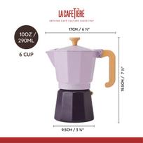 La Cafetière Venecijos aliuminio espresso virimo aparatas 6 puodelių - violetinė su dviem tonais
