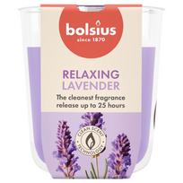 Žvakė, aromatinė Bolsius Relaxing Lavender, 25 h, Violetinė