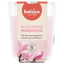 Žvakė, aromatinė Bolsius Blooming Magnolia, 45 h, Rožinė